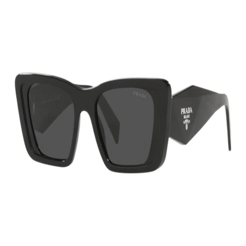Prada logo print black butterfly sunglasses women's style Black 51 basic packaging-glasses case + packaging box