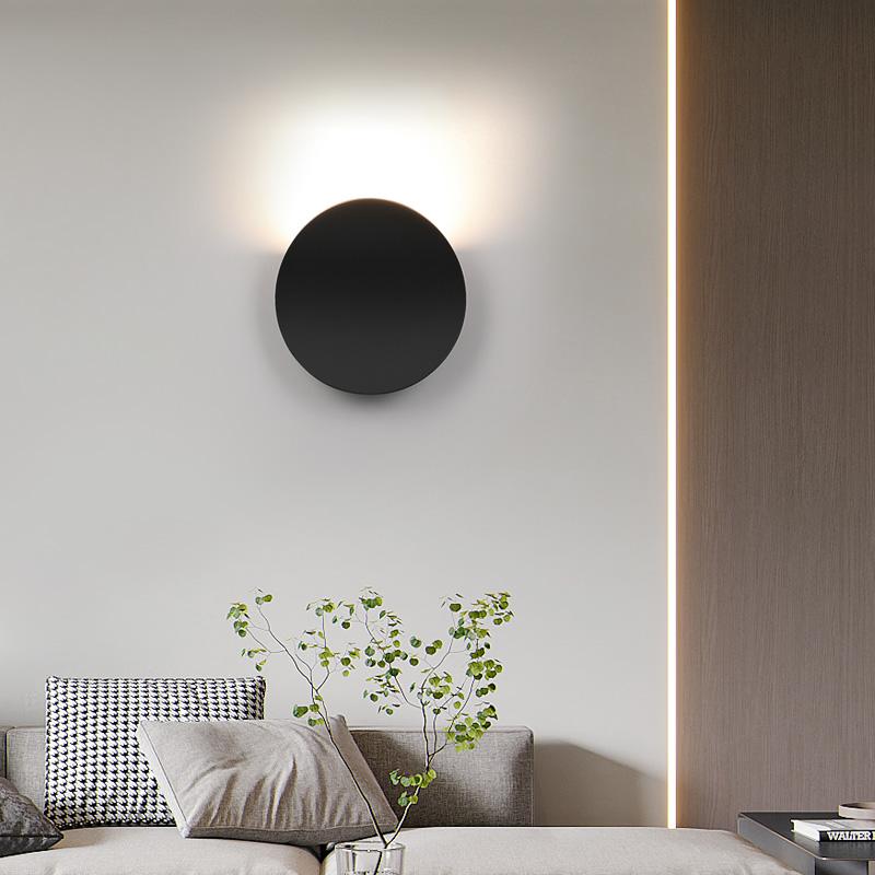 Скандинавский внутренний алюминиевый светодиодный настенный светильник для украшения гостиной, подсветка для фона, домашнее освещение, прикроватный светильник для спальни, лофт-лампа