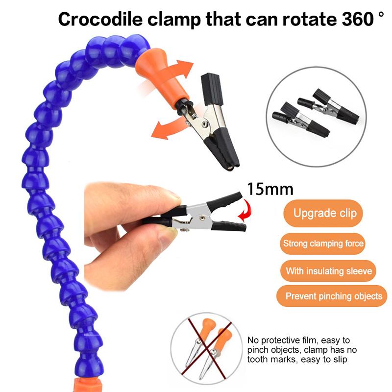 Многофункциональный инструмент «Третья рука» для пайки, настольный зажим, подставка для пайки, держатель для сварки печатных плат, гибкий рычаг, инструмент для пайки