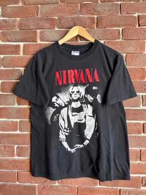 Винтажная футболка Nirvana Курт Кобейн Гранж Группа 90-х Grail M Унисекс