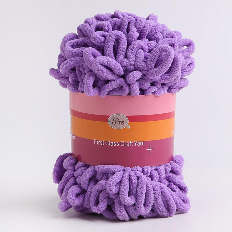 100g Velvet Chunky Yarn Crochet Scarf Finger Knitting Blanket DIY Hand-Woven Bulky Yarn Looped