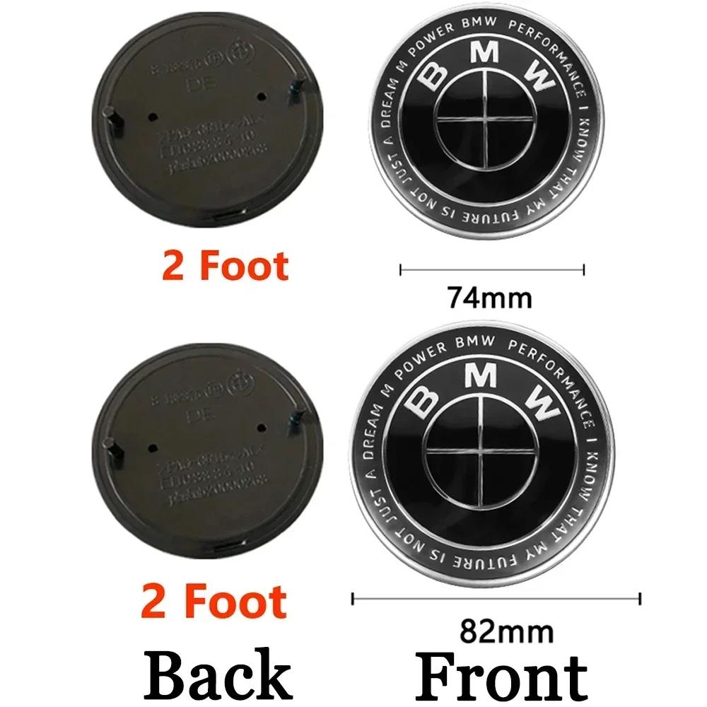 74mm 82mm Car Hood Front Badge Tail Trunk Emblem Replacement Sticker Bmw F20 F30 G20 f31 F34 F10 G30 F11 X3 F25 X4 I3 M3 M4 AV3