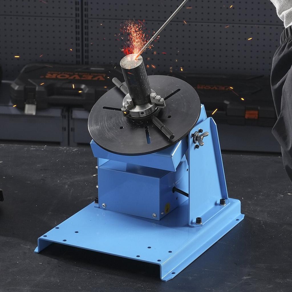 10KG Rotary Welding Positioner 0-90° Positioning Turntable Table 1-12RPM
