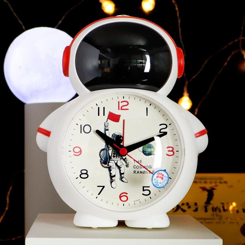 Astronaut Alarm Clock for Kids: Creative Timer Function Cartoon Clock for Children