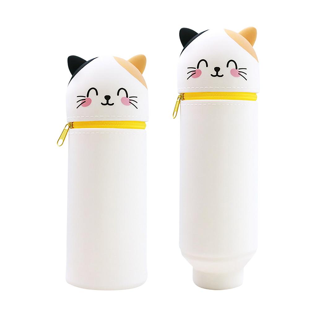 Silicone Pencil Bag Creative Retractable Stationery Pen Holder Student Pen Holder