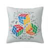 Индивидуальные Крутые Математические Кубик Рубика Rubik Rubix Игровой Куб Роскошные Наволочки Декор Спальни Для Любителей Математики Подушка в Машину