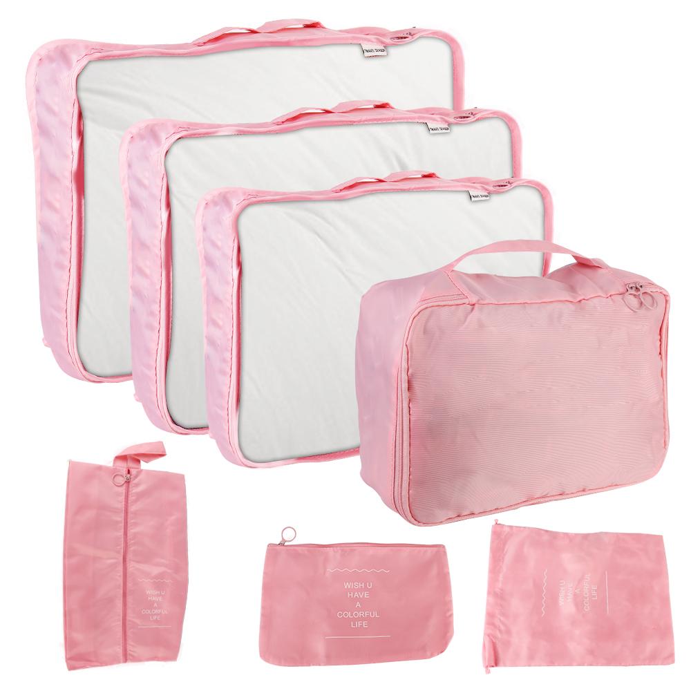 Blanket Shoes Organizers Bag Folding Travel Organizer Storage Bags Clothes Luggage Travel Organizer 7pcs Travel Storage Bag Set