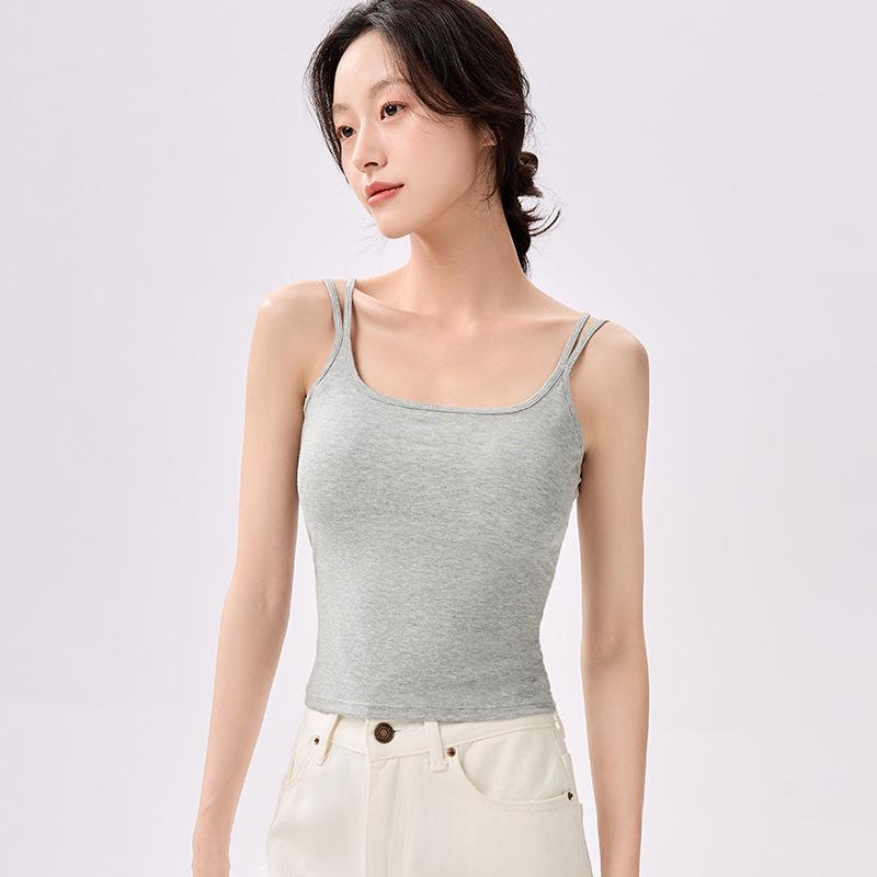 Бесшовный летний жилет без рукавов с боковыми вставками для женщин