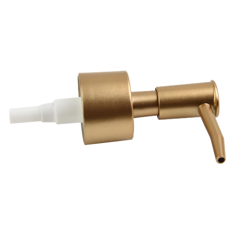 Золотисто-серебристый дозатор для мыла, нажимная головка насоса, пружинная головка насоса, насос для жидкости, лосьона, крема для лица, шампуня, незаменимый в путешествиях