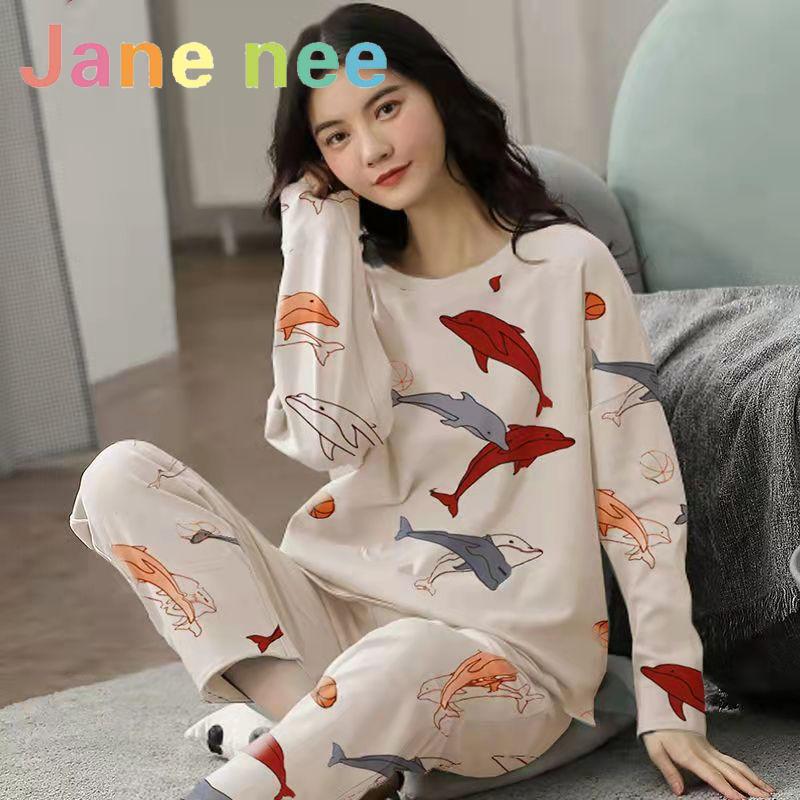 18 цветов, новая зимняя пижама, женская, корейская версия, с длинными рукавами, костюм для домашней одежды, свободная, большого размера, костюм из двух частей, можно носить на улице