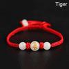 1PC Wristband Red Rope Zodiac Signs Luminous Stone Braided Bracelets Handmade Lucky Unisex