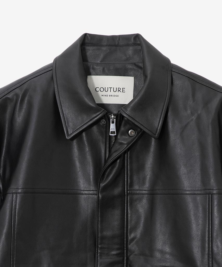 Mindbridge [Couture] Кожаный полубомбер