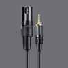 Микрофонный кабель, XLR кабель, 3,5 мм стерео (мужчина) к XLR-разъему (мужчина) Переходной кабель Canon, Аудиокабель для наушников, Удлинительный кабель с 3-контактным разъемом XLR (3m)