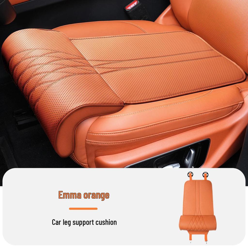 Four Seasons Universal Car Seat Cushion with Integrated Leg Rest for Pressure Relief