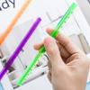 2Pcs Transparent Ruler Stationery Measurement Drawing Tool Not Easily Deformed Colorful Scale Ruler School Supplies
