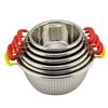 Stainless Steel Double Ear Fine Mesh Basin with Handle for Rice and Vegetable Washing