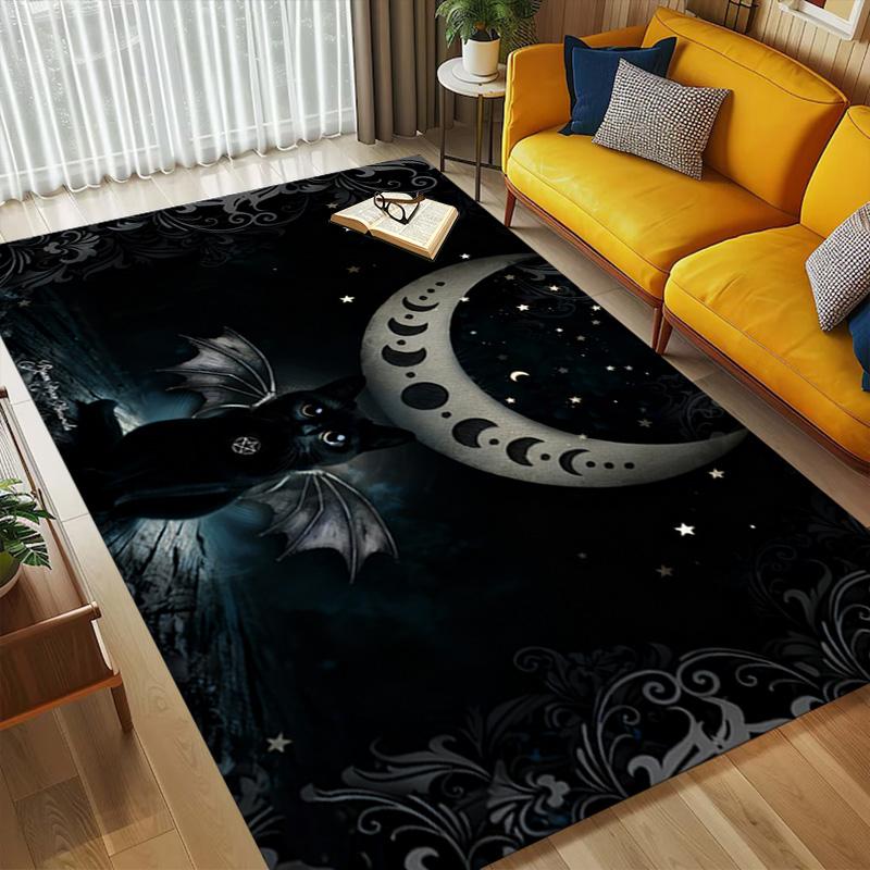 Moon Cat Living Room Nonslip Area Rug Soft Carpet For Bedroom Game Playroom Sofa Office Home Decor Doormat Christmas Gift C929453