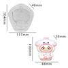 Kawaii Labubu Silicone Mould Cute Cartoon Image Baking Mold Diy Chocolate Cake Candy Baking Mold Craft Making Tools