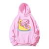 Just A Girl Who Loves Axolotls Print Kids Pink Hoodie Comfy Versatile Long Sleeve Streetwear Children Sweatshirt Baby Casual Top
