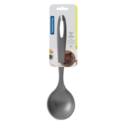 Tramontina Ability Ladle, Gray, Kitchen Tool, Nylon Resin, Heat-Resistant, Dishwasher-Safe, Made in Brazil, 25157/160 TRAMONTINA