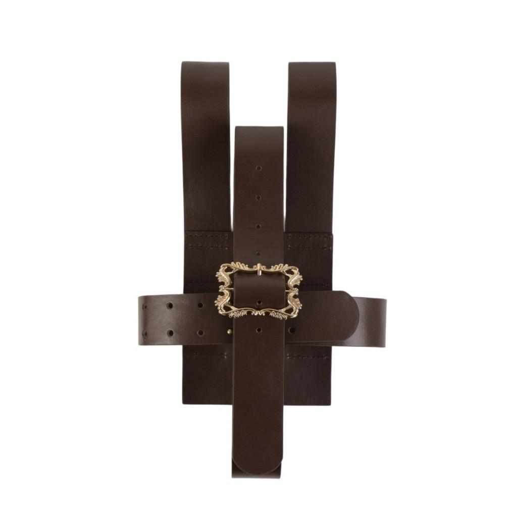 PU Leather Medieval Waist Belt Not with Book Book Pouch Set Waist Accessories