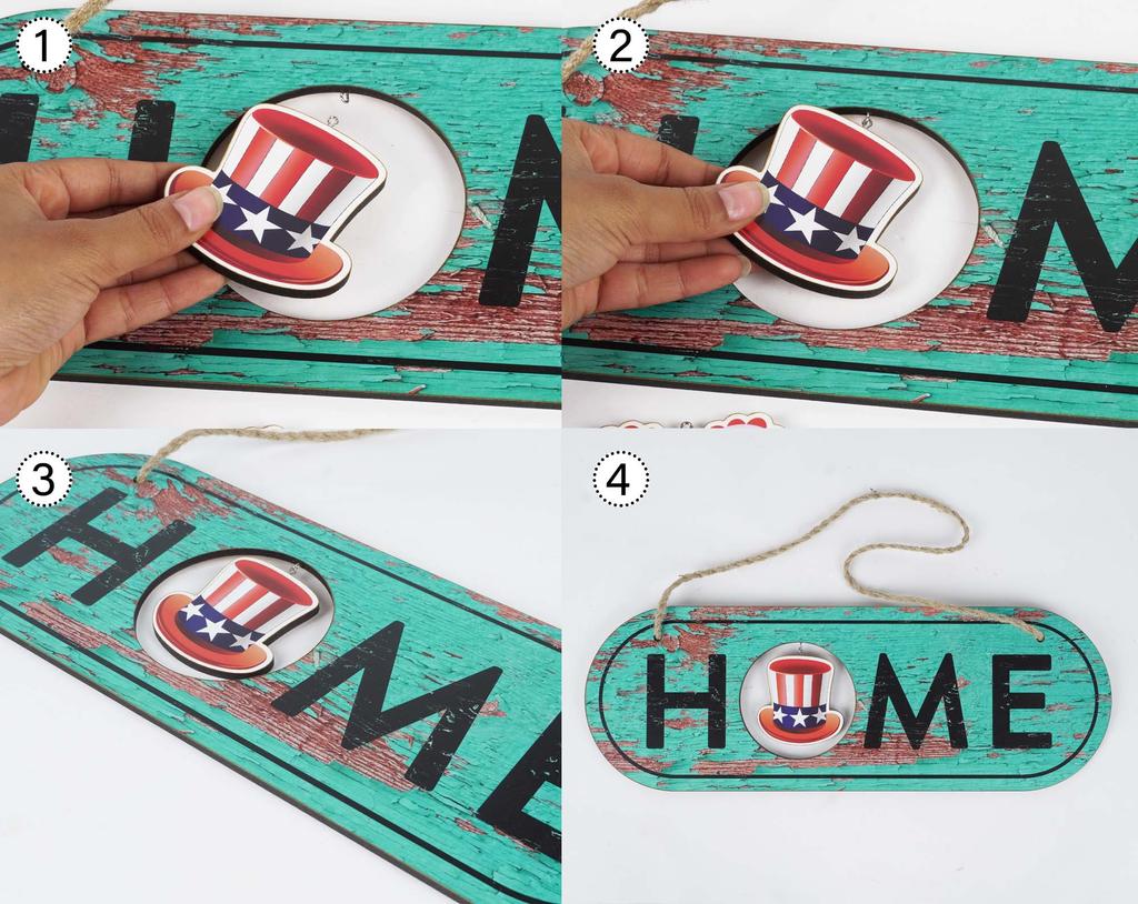 Inkdotpot Welcome Sign Front Door Decorations Hanging Rustic Wood Seasonal Holiday Ornaments Housewarming GiftWall Hanging 17" Inches