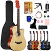 Акустическая гитара 38 дюймов Вводный курс Гитара для практики Тип Вводный курс Гитара для практики Набор из 14 предметов Простые инструкции Гитара для практики для начинающих