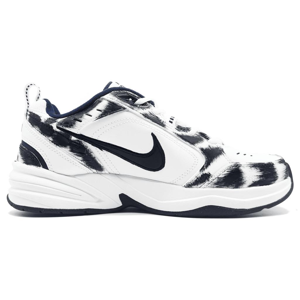Nike Air Monarch 4 Low top Chunky Sneakers Men's White Black 415445-102(Team1108-)
