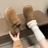 Thick-bottomed Bag Head and Half Slippers, Women's Autumn New Fashion Increases Height, Lazy People Wear Slippers with One Foot