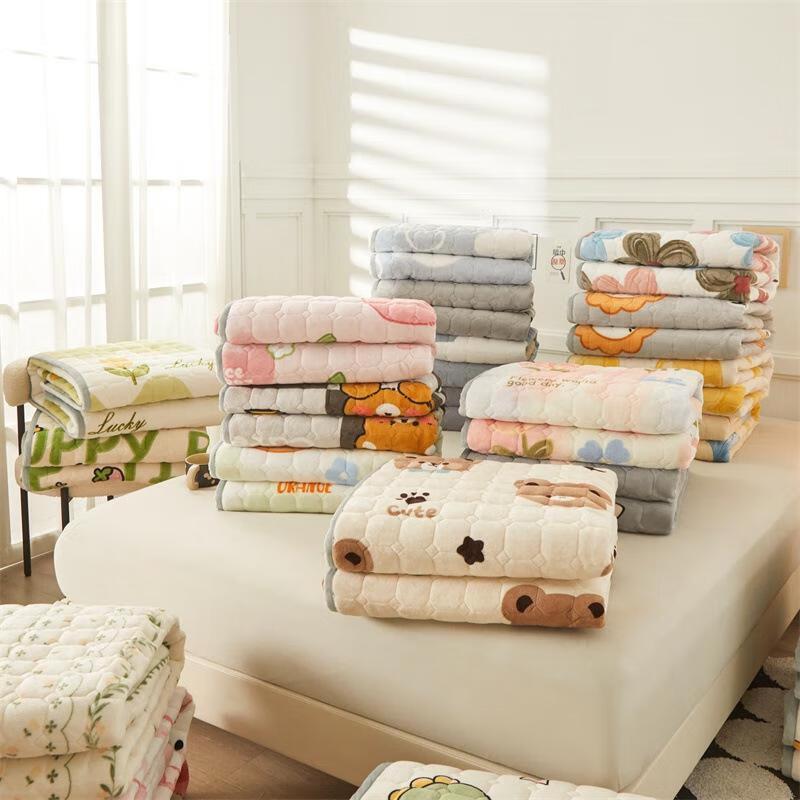 JINGRUIXIANG Milk Velvet Quilted Mattress Topper