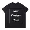 300 GSM 100% Cotton T-Shirt Customized Pattern Print Men's Tees