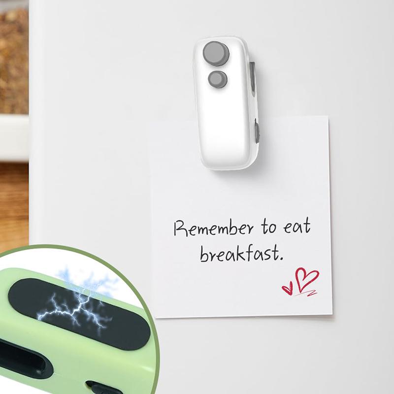 Мини Запайщик Пакетов 2-в-1 USB Перезаряжаемый Вакуумный Запайщик и Резак Ручной Инструмент для Термосварки для Хранения Продуктов, Закусок, Пластиковых Пакетов