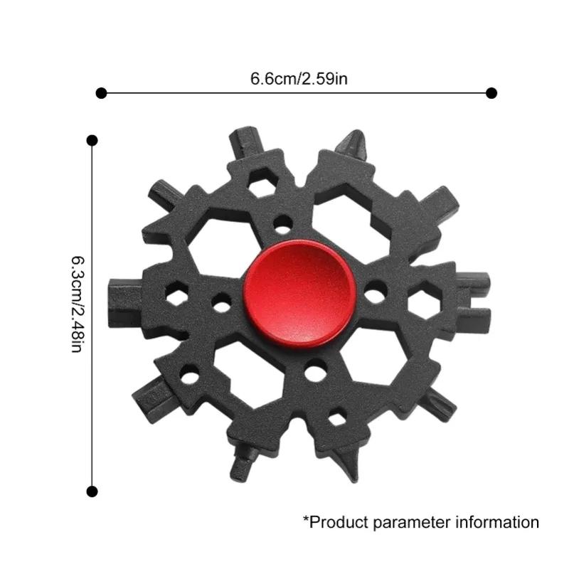 Инструменты для ремонта автомобильного гаечного ключа 23 в 1, гаечный ключ-снежинка, отвертка, карманный инструмент для обслуживания велосипеда, портативные гаджеты