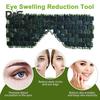 Natural Jade Eye Cover Cooling Eye Cover Hot Cold Stone Therapy Massage Tool for Healthy Skin Anti-Aging Headache Relief Home Beauty SPA Massager