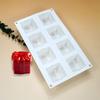 8-cavity Gift Box Shaped Silicone Mold Fondant Chocolate Mold DIY Mousse Cake Mold Baking Decorating DIY Supplies