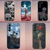 Чехол для телефона с рисунком Скелет Череп для Samsung Galaxy A20, A21s, A22, A31, A32, A52, A53, A72, 73, A80, Мягкий Черный