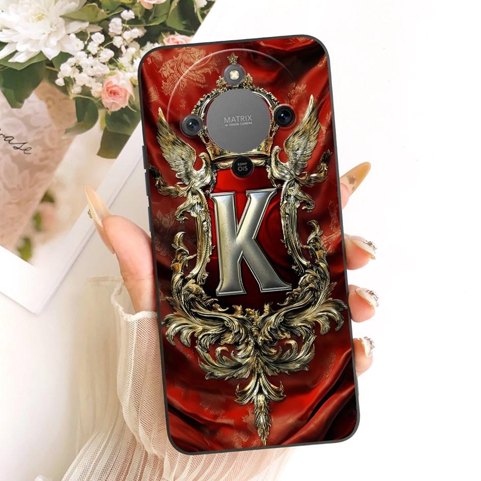 Чехол для Honor X9d MTN-NX1 Ударопрочный Чехол Роскошный С Инициалами Корона Мягкая Силиконовая Задняя Крышка Для HonorX9D Magic 8 Lite Capa