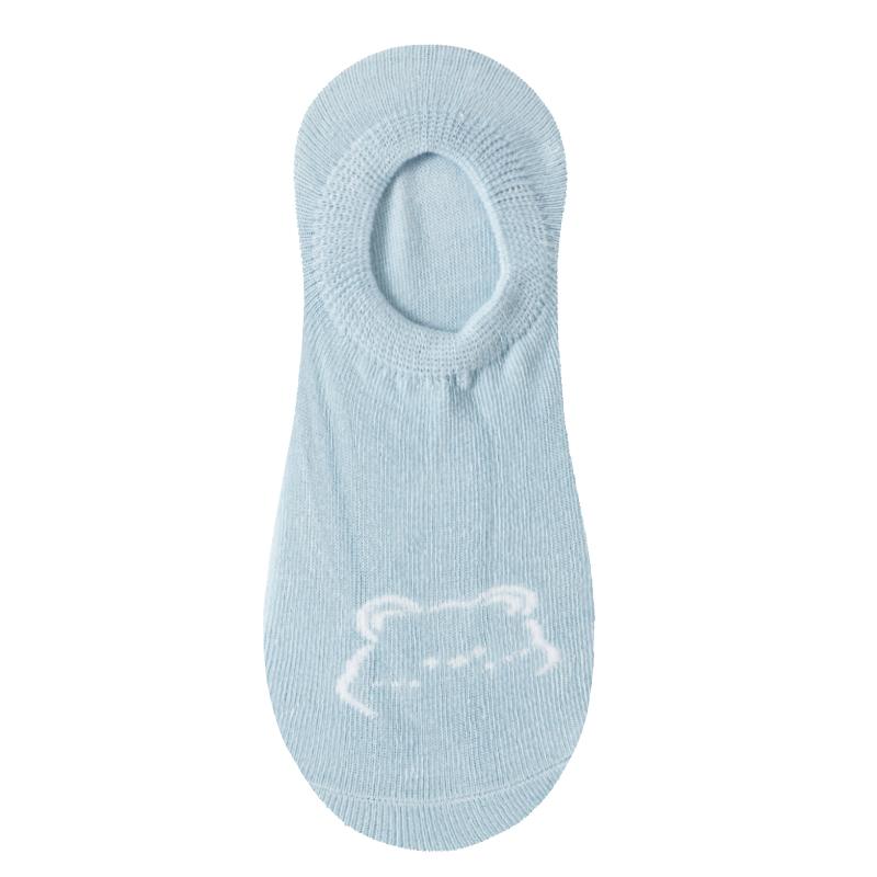 1/5 Pairs Women Cotton Ankle Socks Invisible Shallow Mouth Socks Breathable Silicone Anti Slip Socks