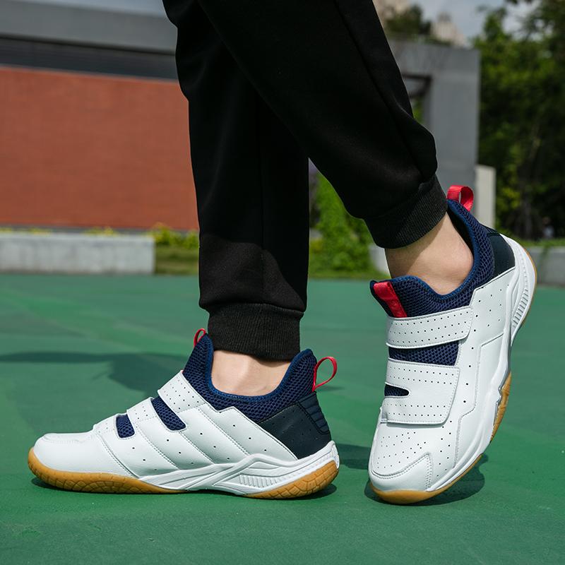 Высококачественная амортизирующая противоскользящая и износостойкая обувь для бадминтона для подростков и взрослых. Обувь для настольного тенниса. Теннисная обувь. Волейбольная обувь.
