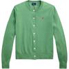 Polo SS25 Round Neck Loose Cardigan Sweater Women Sweater Medium-Green WMPOSWENDW20401-310