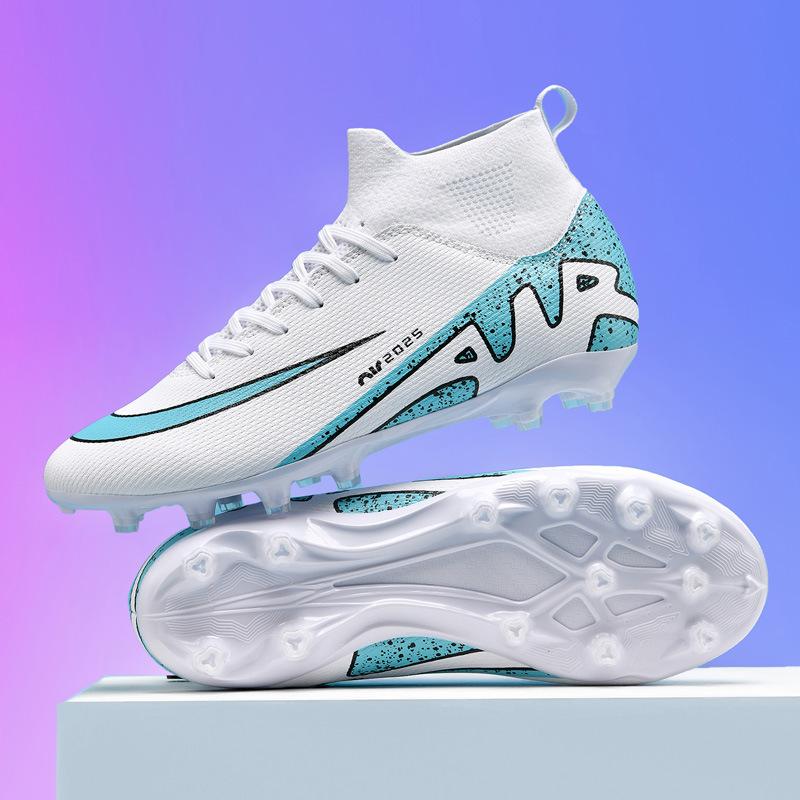 Высокие Футбольные Бутсы Мандаринки Шипы для Травы Мальчики, Дети, Подростки и Студенты Тренировочные Кроссовки