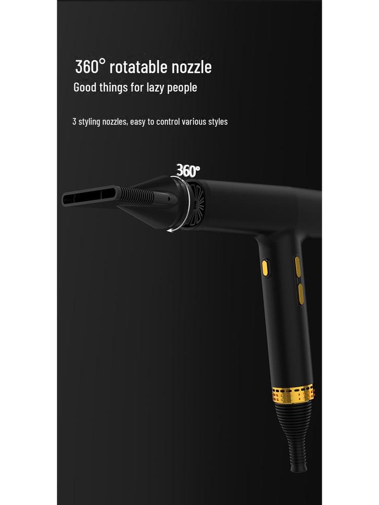 Высокоскоростной фен с бесщеточным двигателем и ионной технологией для использования дома или в общежитии