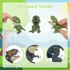4pcs Biting Finger Dinosaurs Toy Collectibles for 3+ Year Old Kids Birthday Gift