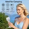 Handheld Turbo Fan Foldable Handheld Small USB Charging Fan with Digital Display Screen for Travel/Camping/Outdoor /Gifts