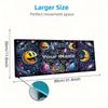 Pac-Man Custom Name Large Size Mouse Pad Large Gaming Table Cushion Non-slip Laptop Tablet Big Mousepad XXL Mat Mini PC Playmat With Lock edge