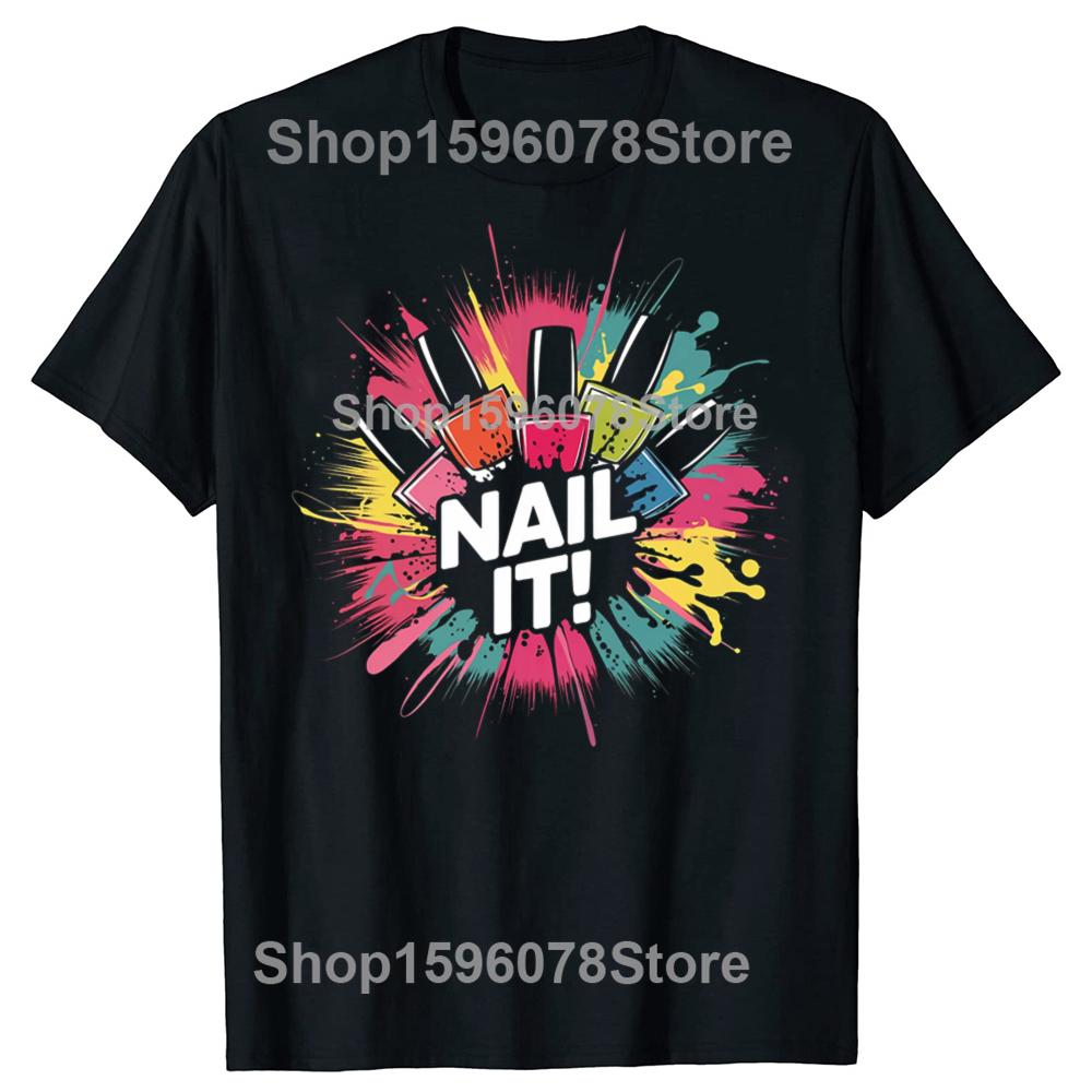 Футболки с графикой Nail Master Техник Красота Нейл-арт Художник Женщины Мужчины Забавные Футболки Графическая Футболка Маникюрный Салон Топы