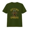 Arachnid Men Boys Idea Just A Boy Who Loves Spiders T Shirt vintage Washed homme Breathable Top For Everyday Wear fashion Soft