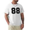 88 American Football Classic Vintage Sport Jersey Number In Black Number On White Background for American Football Base T-Shirt