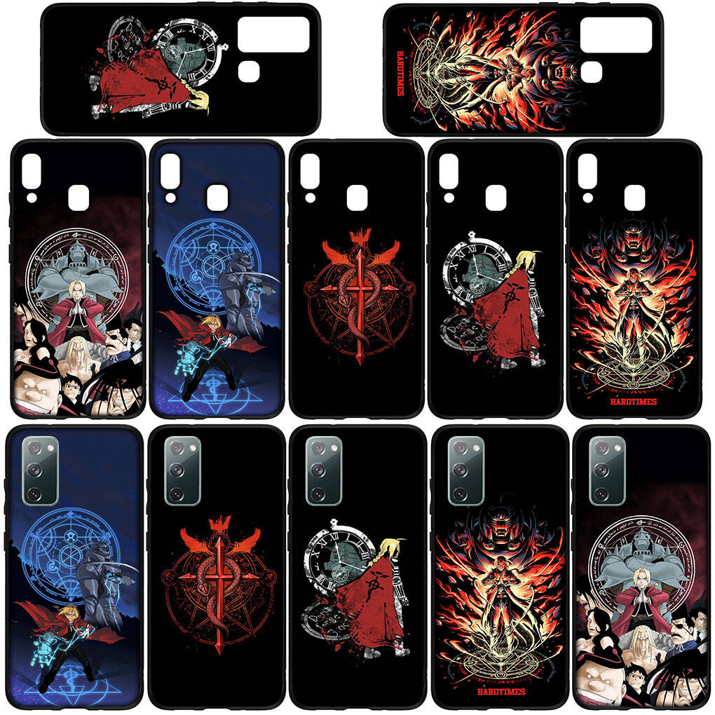 for Motorola Moto Edge 70 60 50 G54 G86 Samsung Galaxy S25 iPhone 17 16 15 Redmi Note 14 13 Pro Max Phone Case Cartoon Fullmetal Alchemis Elric Edward