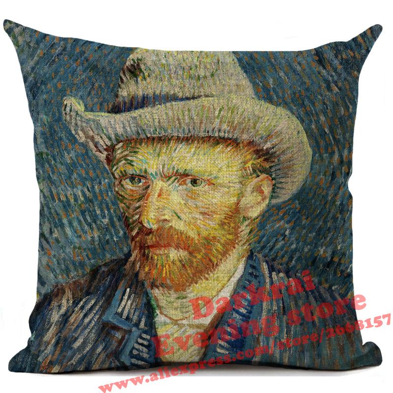 Mona Lisa Smile Art Cushion Cover Renaissance Oil Painting Style Decor Living Room Sofa Throw Pillows Home Decoration Pillowcase